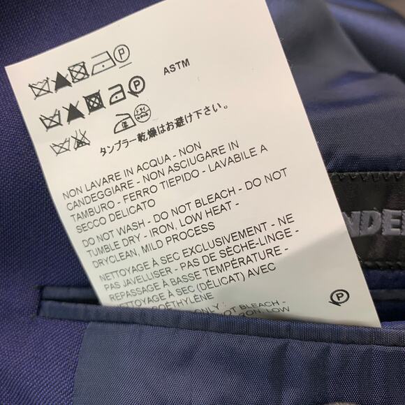 JIL SANDER Size 38 Royal Blue Solid Wool Mohair Notch Lapel Sport Coat - Picture 5 of 6